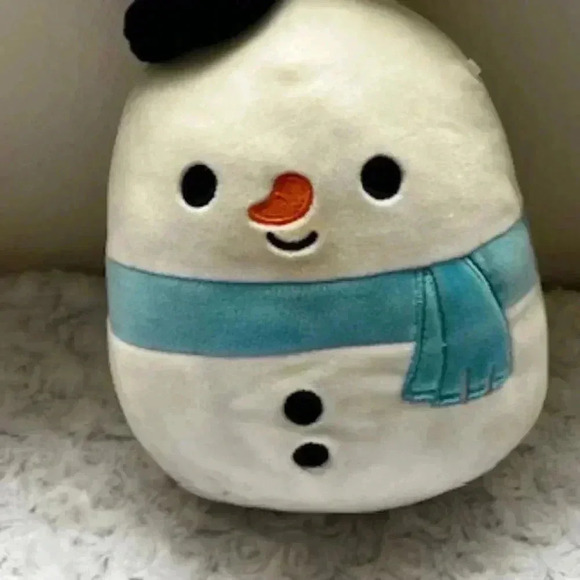 Manny The Snowman With Top Have And Scarf 8” Squishmallow soft‎ stuffed animal - Picture 10 of 14